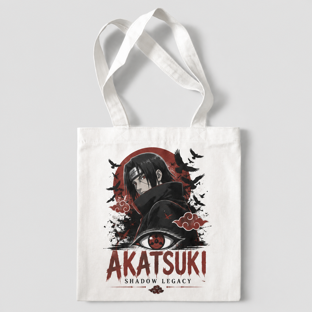 Itachi Uchiha Naruto Anime Canvas Tote Bag - Akatsuki Shadow Legacy