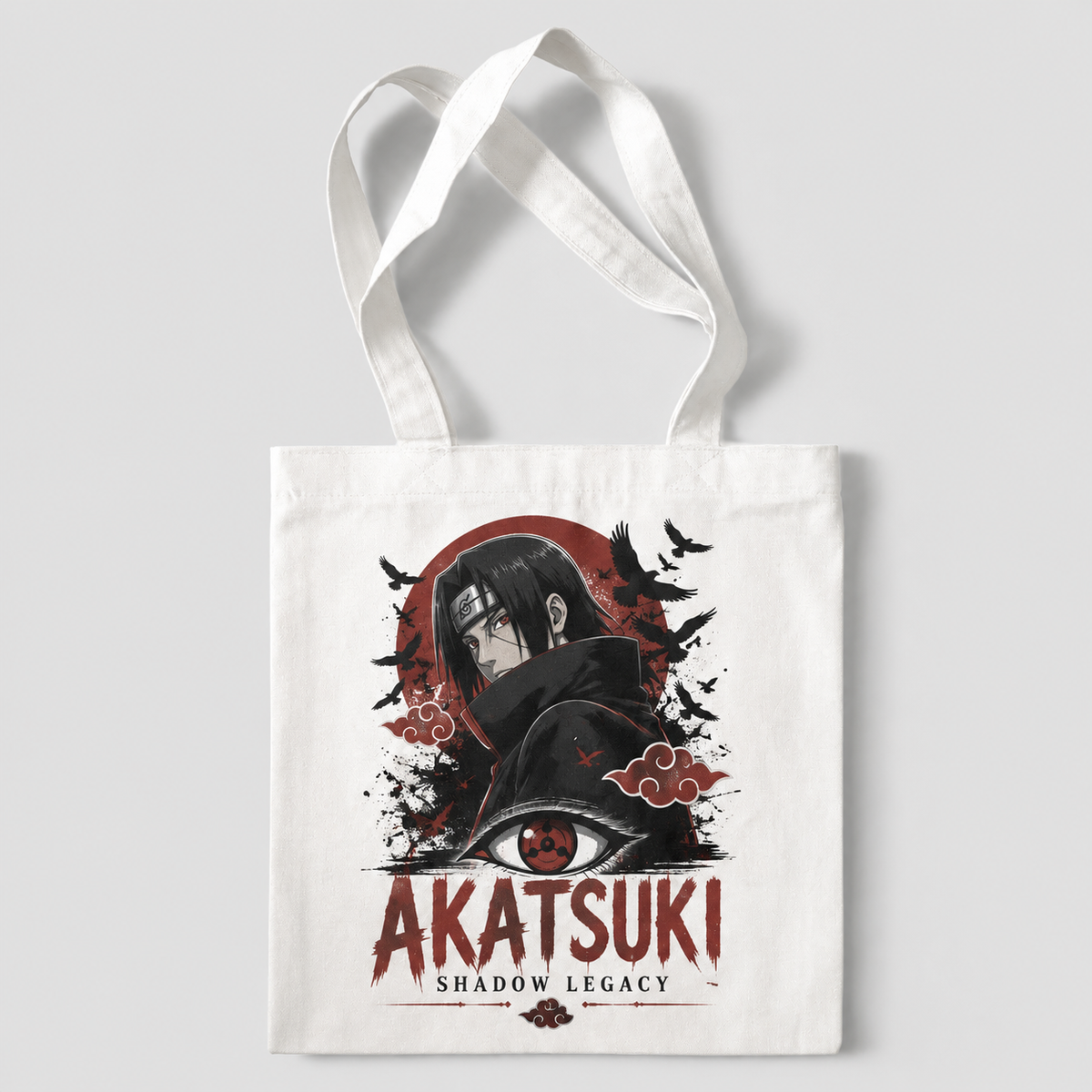 Itachi Uchiha Naruto Anime Canvas Tote Bag - Akatsuki Shadow Legacy