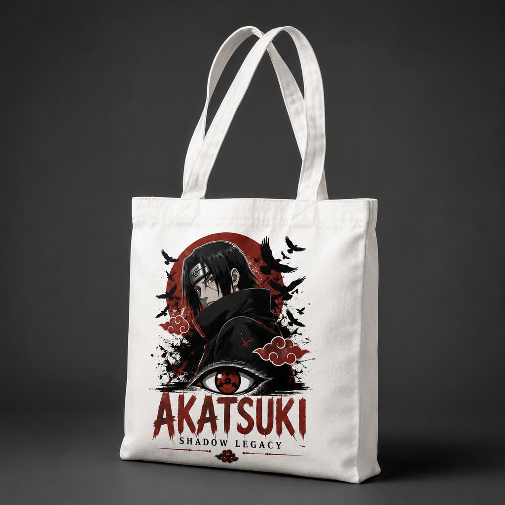 Itachi Uchiha Naruto Anime Canvas Tote Bag - Akatsuki Shadow Legacy