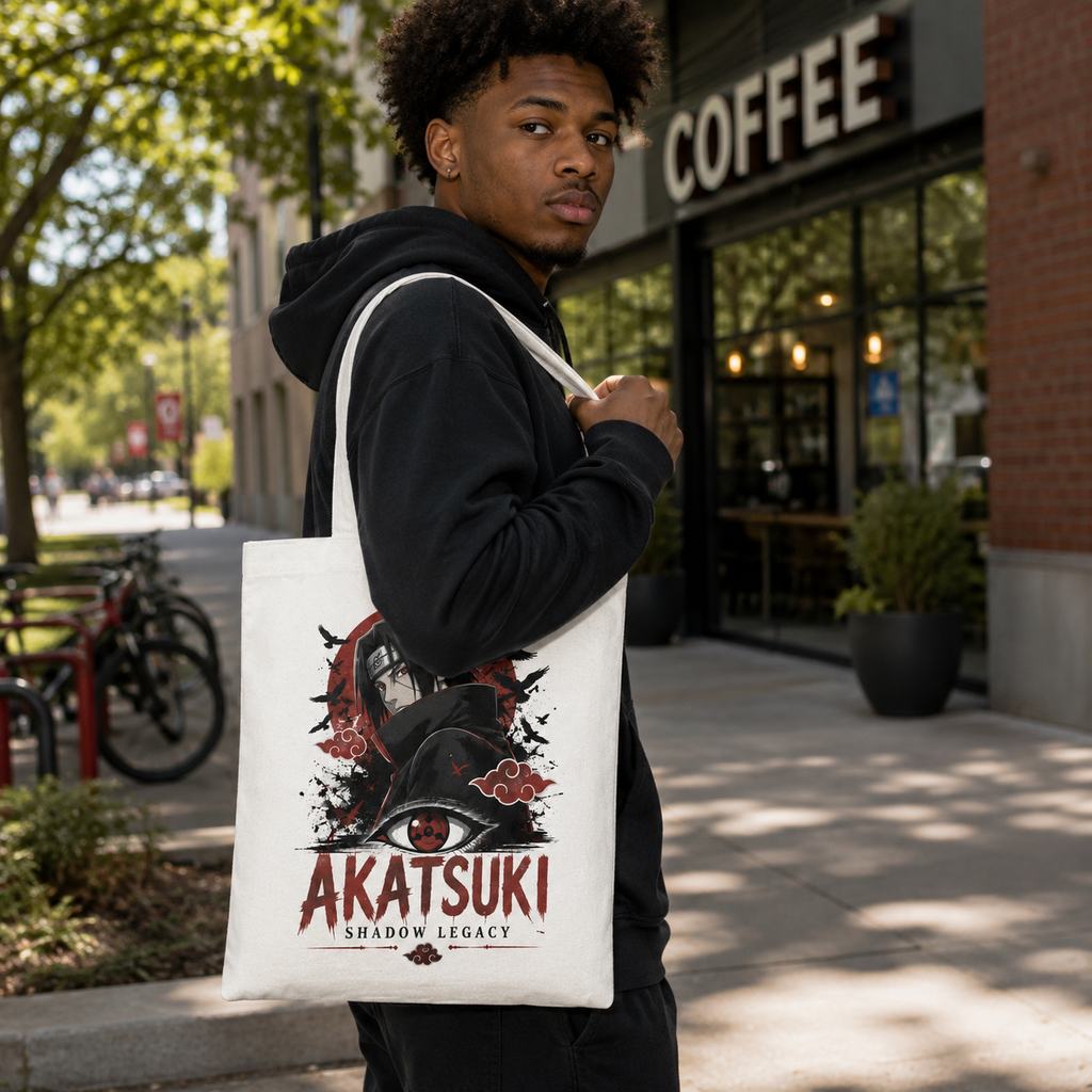 Itachi Uchiha Naruto Anime Canvas Tote Bag - Akatsuki Shadow Legacy
