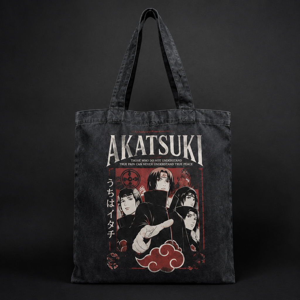 Itachi Uchiha Naruto Anime Canvas Tote Bag - Akatsuki True Pain