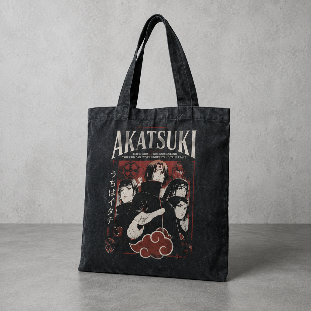Itachi Uchiha Naruto Anime Canvas Tote Bag - Akatsuki True Pain