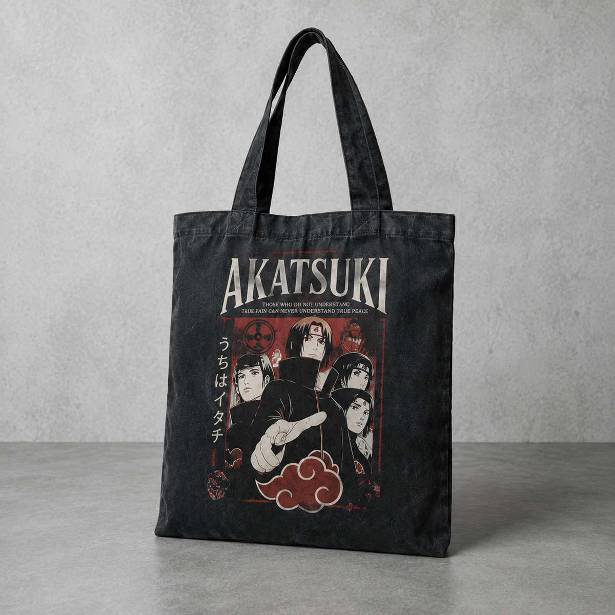 Itachi Uchiha Naruto Anime Canvas Tote Bag - Akatsuki True Pain