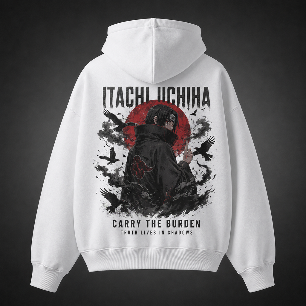 Itachi Uchiha Naruto Anime Hoodie - Carry The Burden