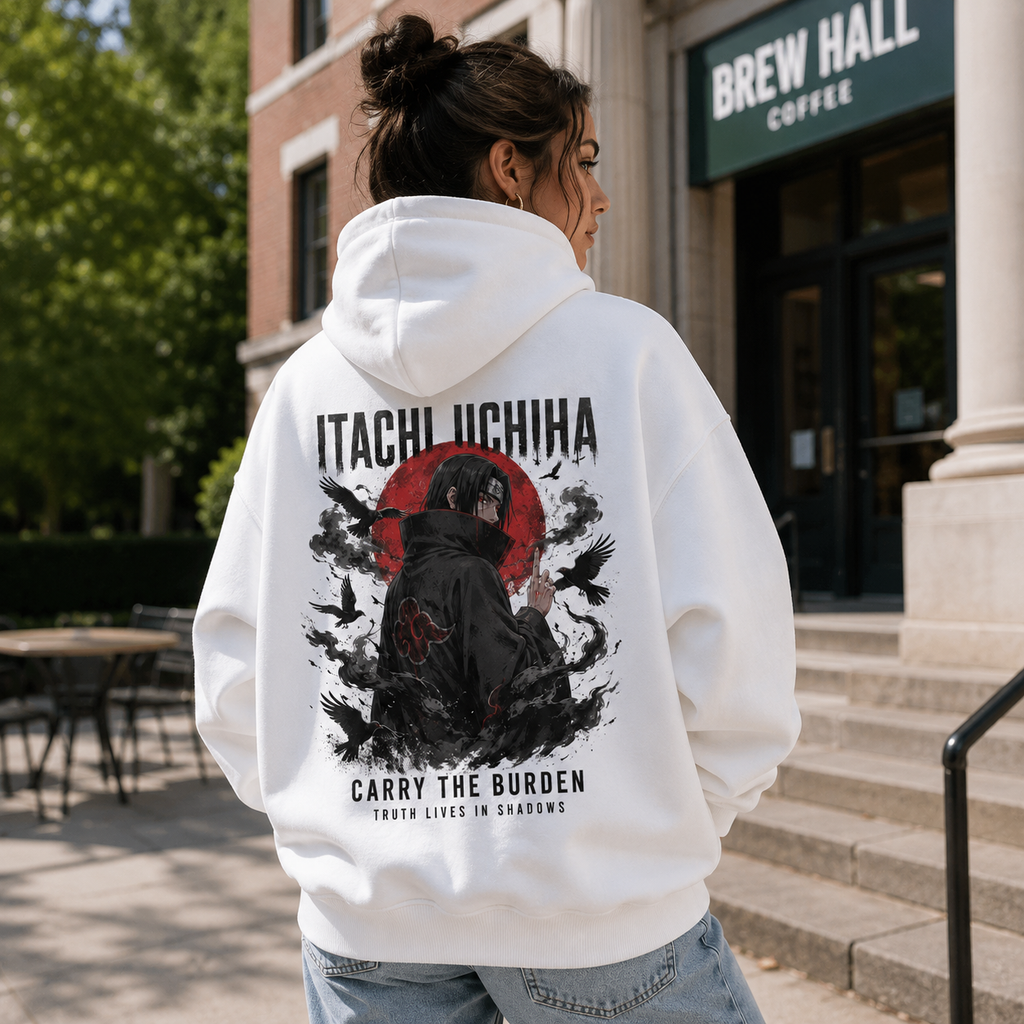 Itachi Uchiha Naruto Anime Hoodie - Carry The Burden