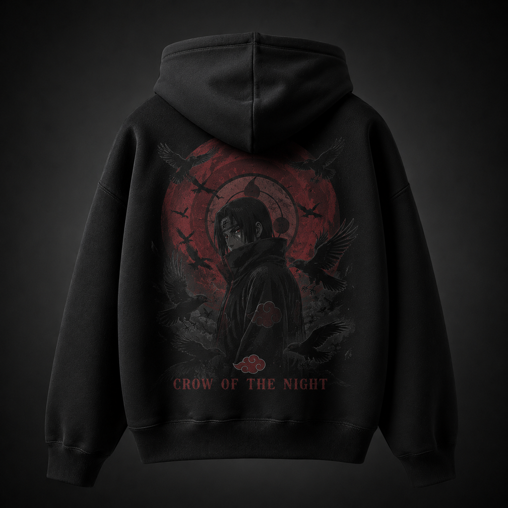 Itachi Uchiha Naruto Anime Hoodie - Crow Of The Night