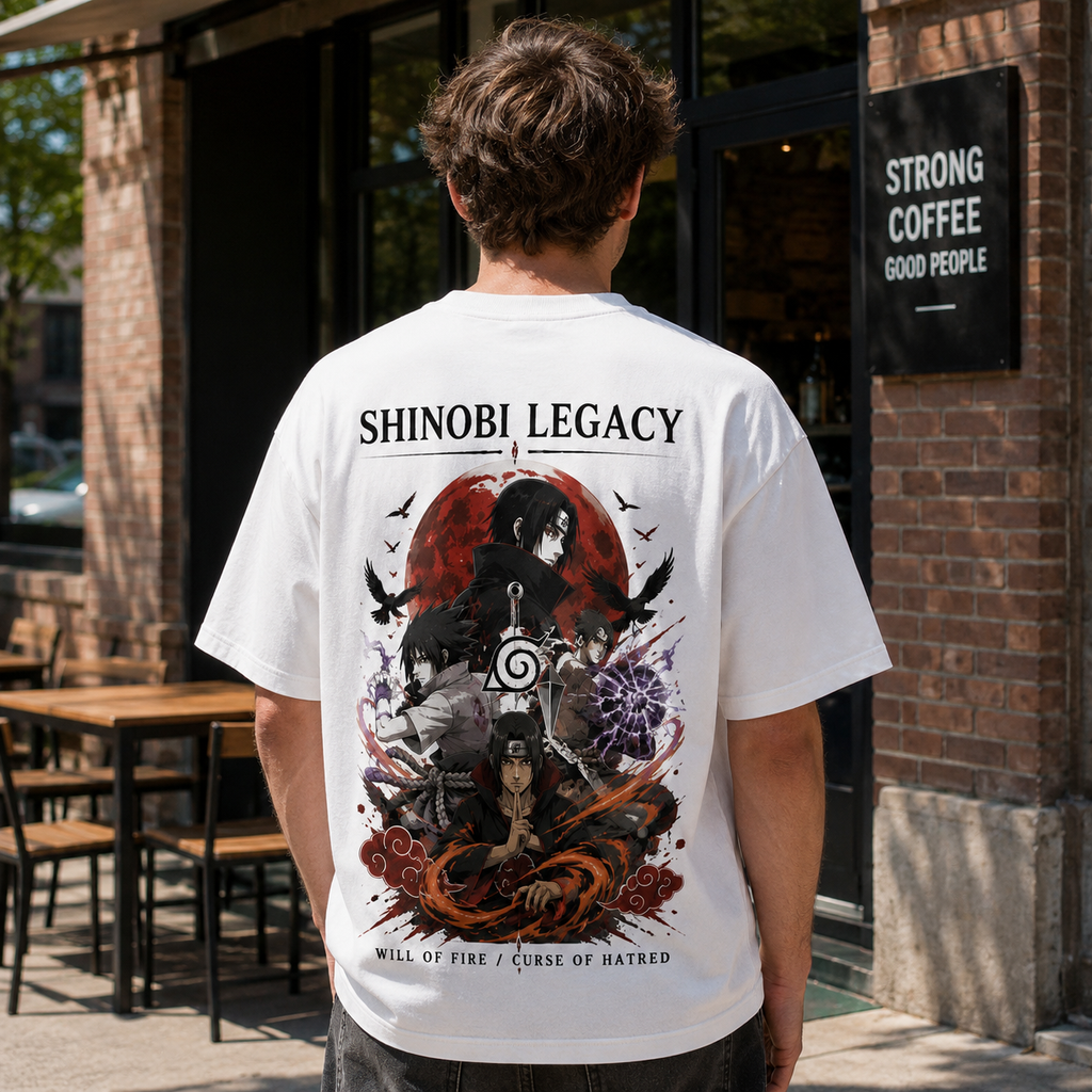 Itachi Uchiha Naruto Anime Graphic Tee - Curse Of Hatred