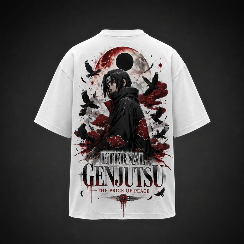 Itachi Uchiha Naruto Anime Graphic Tee - Eternal Genjutsu