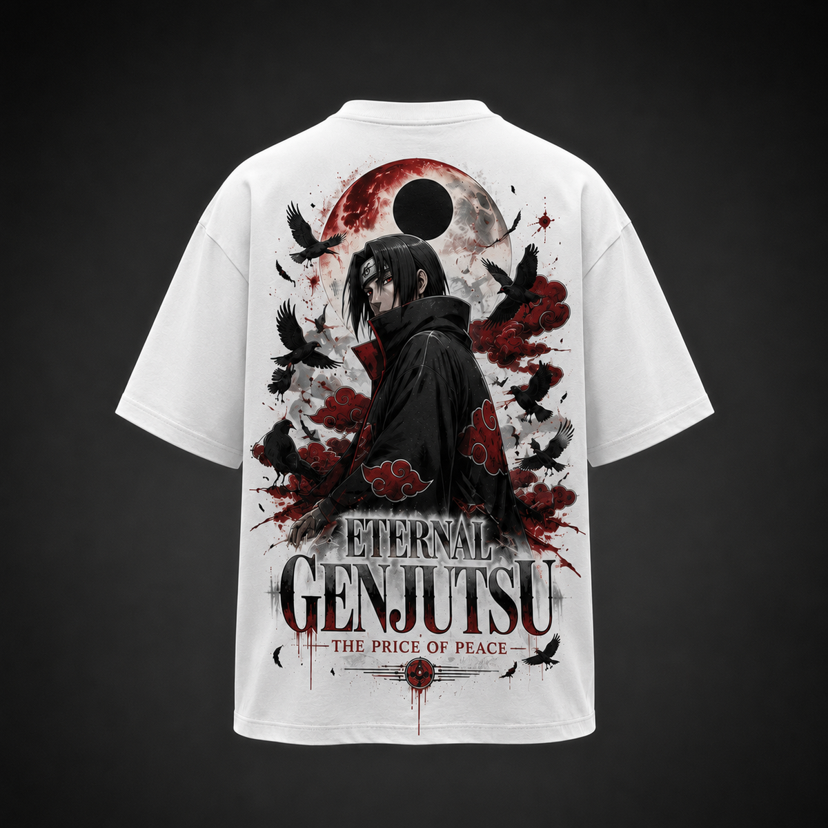 Itachi Uchiha Naruto Anime Graphic Tee - Eternal Genjutsu