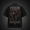 Itachi Uchiha Naruto Anime Graphic Tee - Itachi Akatsuki Crows