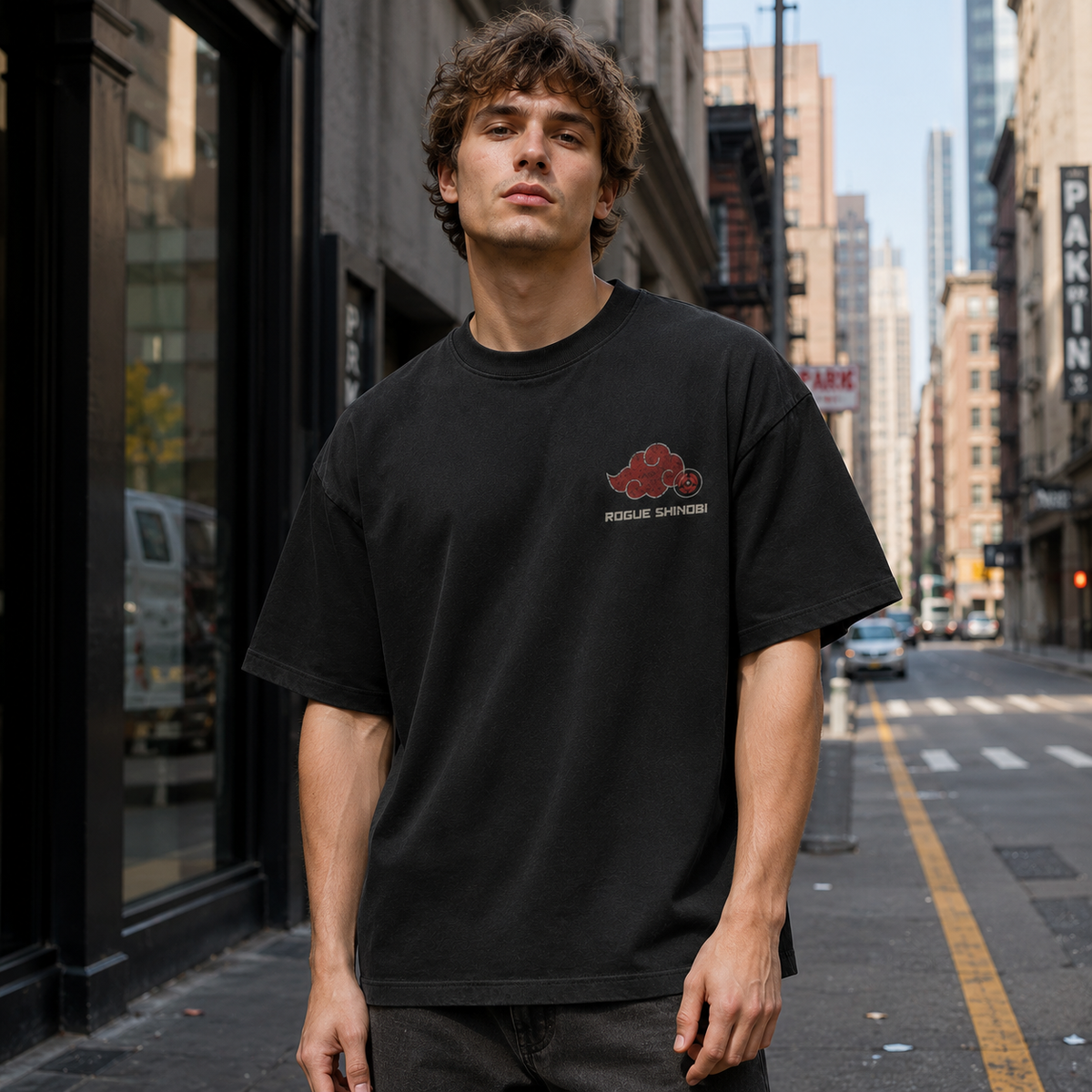 Itachi Uchiha Naruto Anime Graphic Tee - Itachi Akatsuki Crows