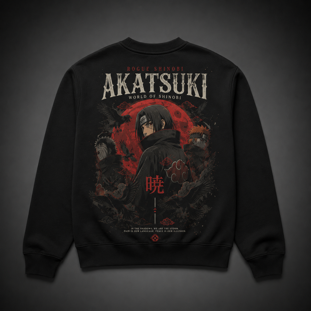 Itachi Uchiha Naruto Anime Sweatshirt - Rogue Shinobi Akatsuki