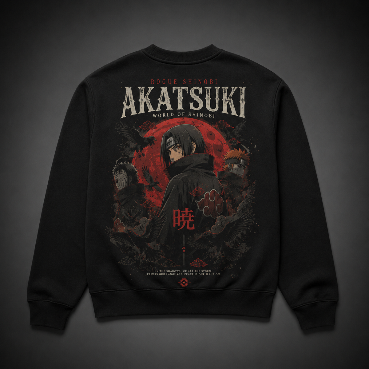 Itachi Uchiha Naruto Anime Sweatshirt - Rogue Shinobi Akatsuki