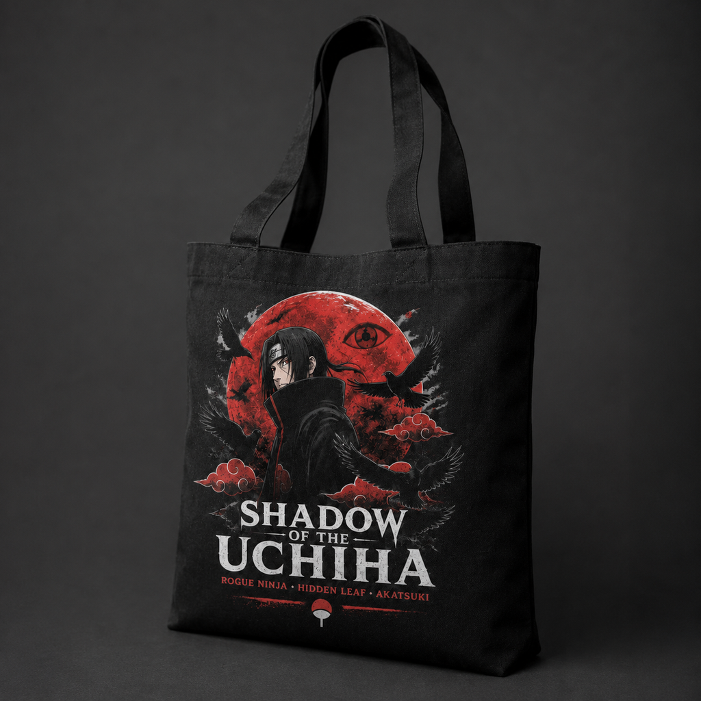 Itachi Uchiha Naruto Anime Canvas Tote Bag - Shadow Of The Uchiha