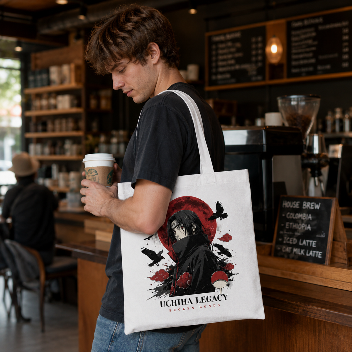 Itachi Uchiha Naruto Anime Canvas Tote Bag - Uchiha Broken Bonds
