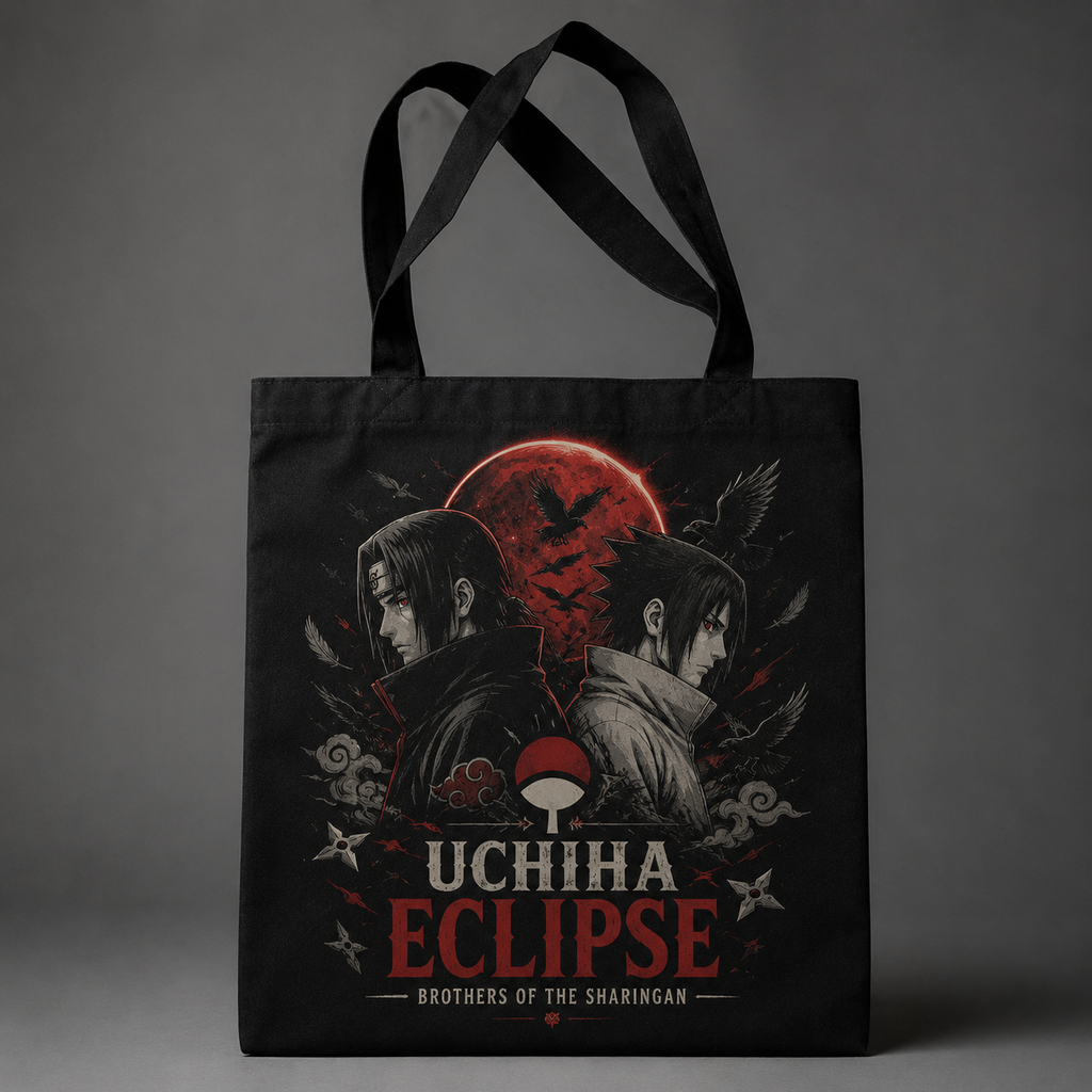 Itachi Uchiha Naruto Anime Canvas Tote Bag - Uchiha Eclipse