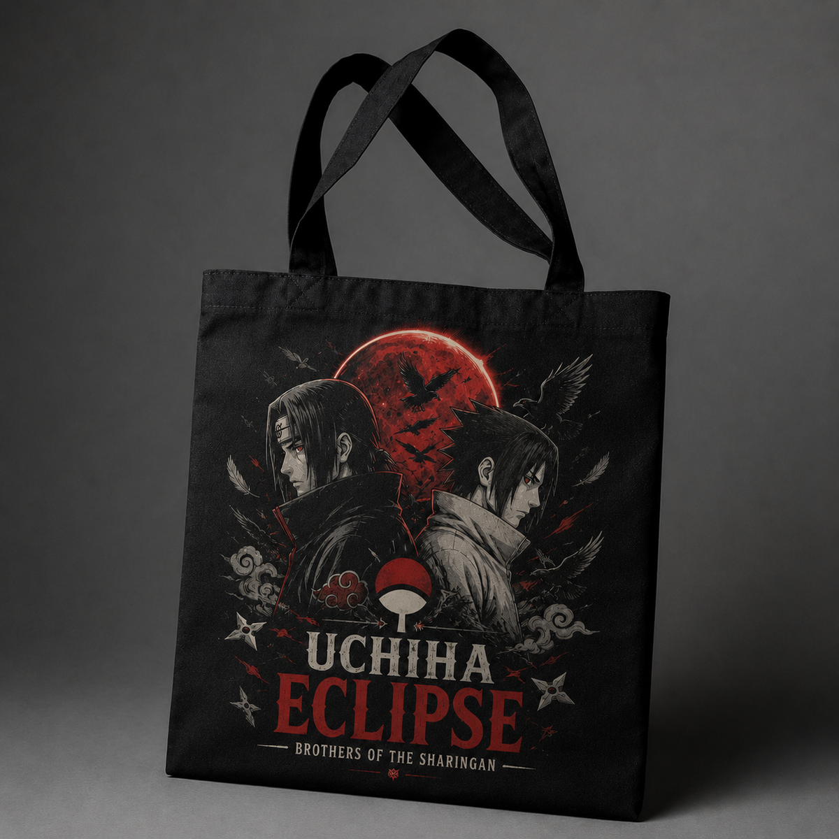 Itachi Uchiha Naruto Anime Canvas Tote Bag - Uchiha Eclipse
