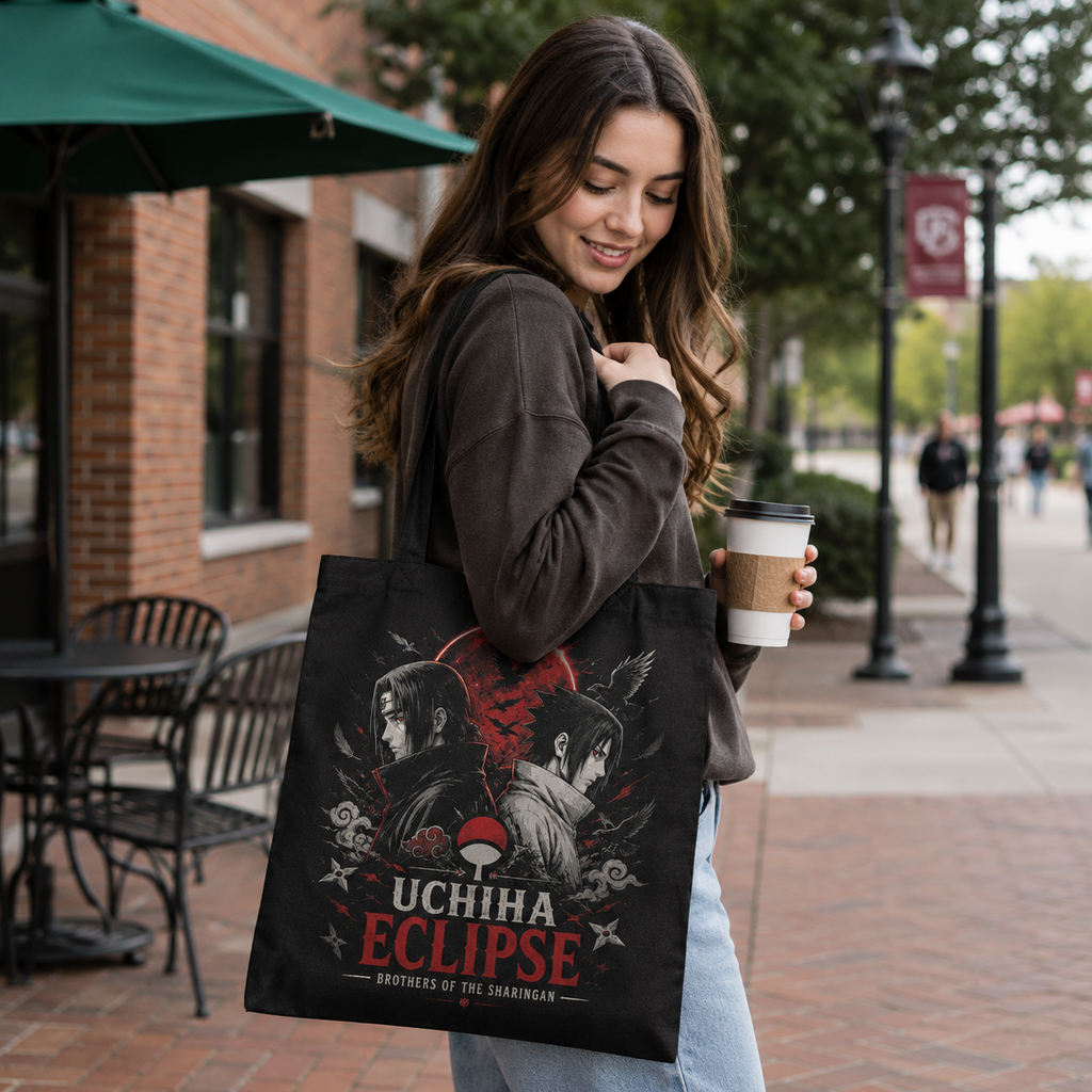 Itachi Uchiha Naruto Anime Canvas Tote Bag - Uchiha Eclipse