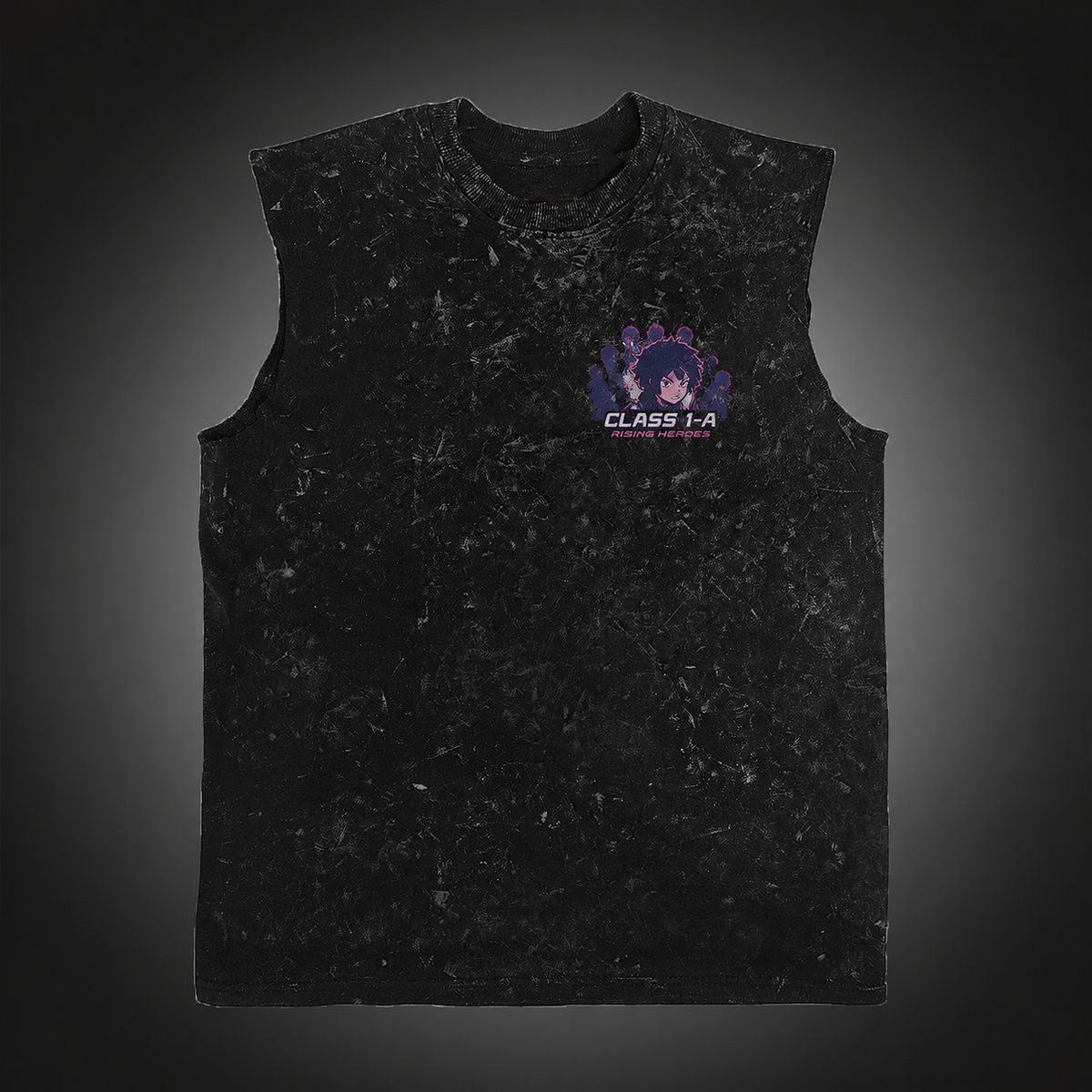 Izuku Midoriya/Deku & Katsuki Bakugo My Hero Academia Anime Tank Top - Class 1-A Rising Heroes Acid Wash Vest
