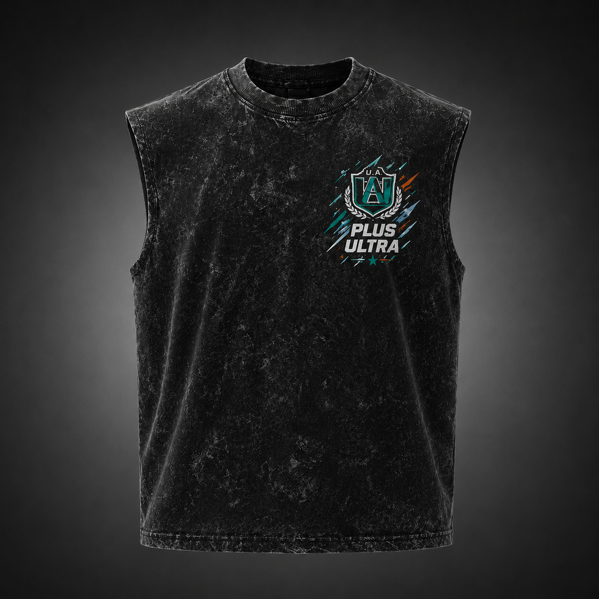 Izuku Midoriya/Deku & Katsuki Bakugo My Hero Academia Anime Tank Top - U.A. Heroes Class 1-A Acid Wash Vest