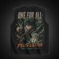 Izuku Midoriya/Deku My Hero Academia Anime Tank Top - One For All Hero Dept Acid Wash Vest