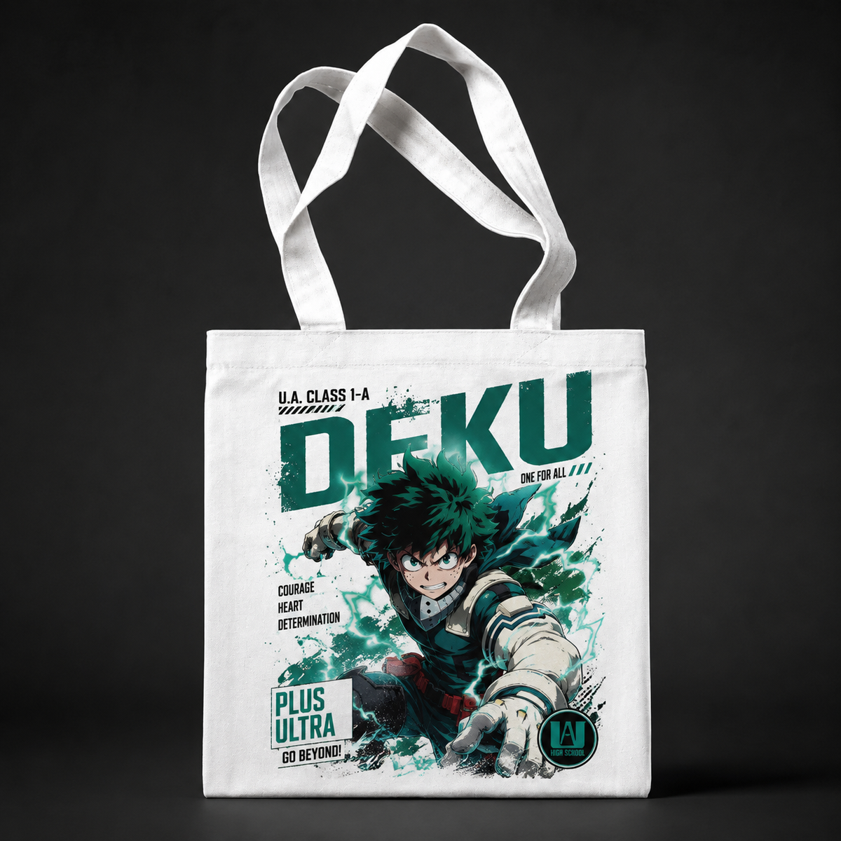 Izuku Midoriya (Deku) My Hero Academia Anime Canvas Tote Bag - One For All