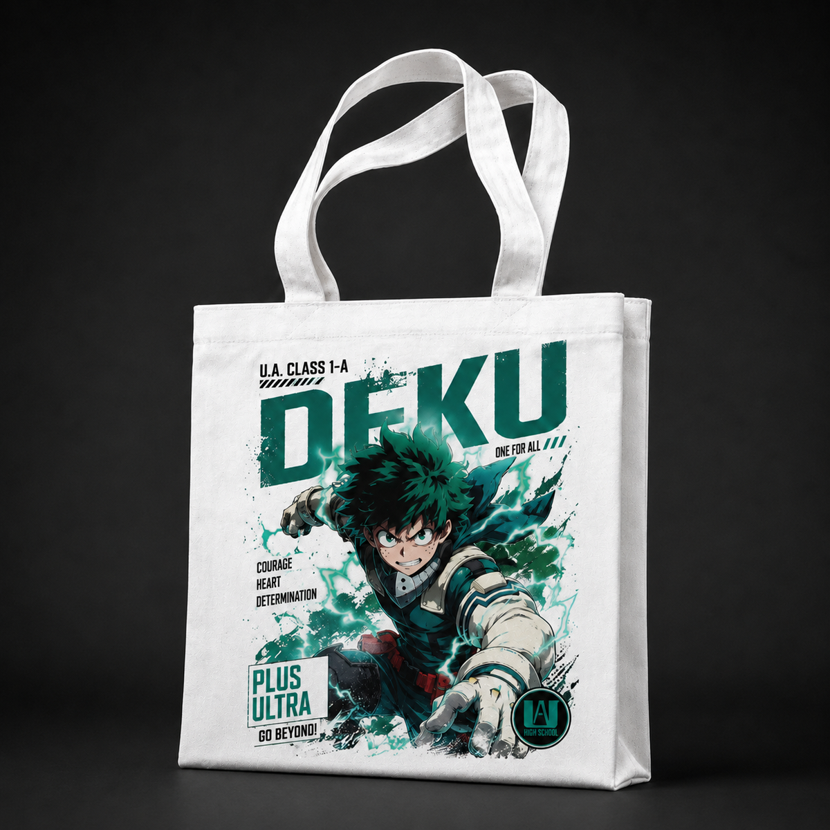 Izuku Midoriya (Deku) My Hero Academia Anime Canvas Tote Bag - One For All