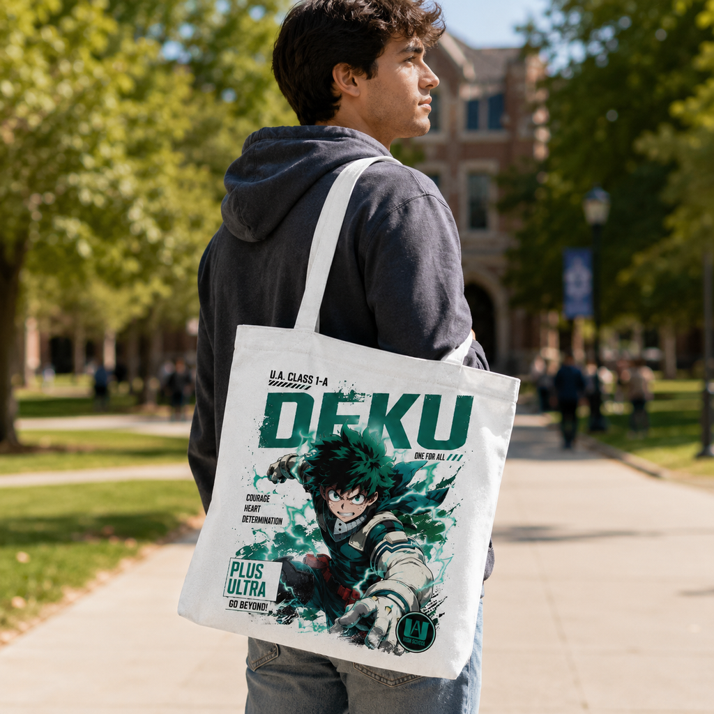 Izuku Midoriya (Deku) My Hero Academia Anime Canvas Tote Bag - One For All