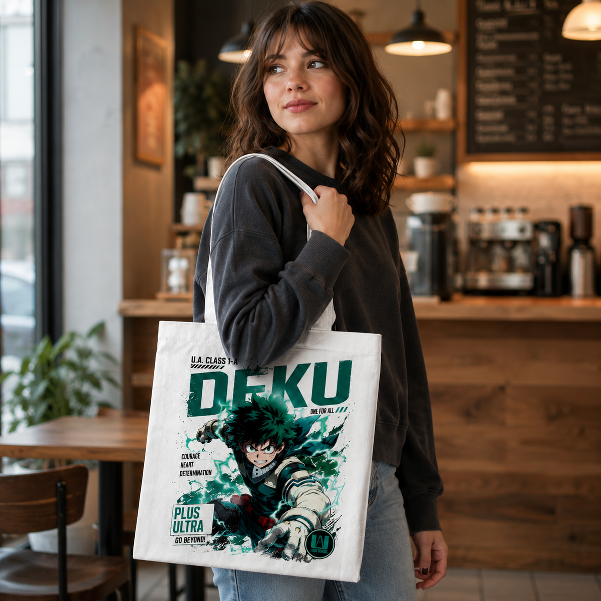 Izuku Midoriya (Deku) My Hero Academia Anime Canvas Tote Bag - One For All