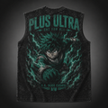 Izuku Midoriya/Deku My Hero Academia Anime Tank Top - Plus Ultra One For All Acid Wash Vest