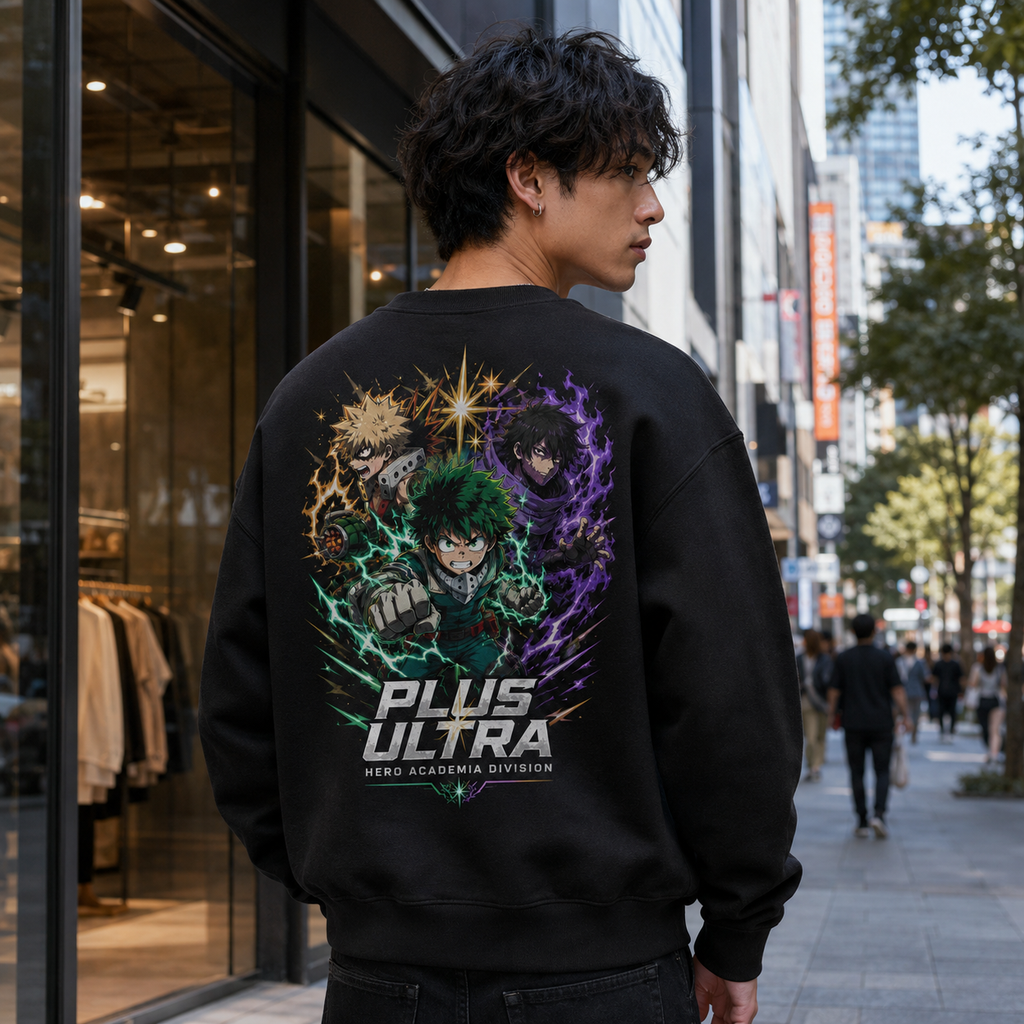 Izuku Midoriya, Katsuki Bakugo, Dabi My Hero Academia Anime Sweatshirt - Hero Academia Division