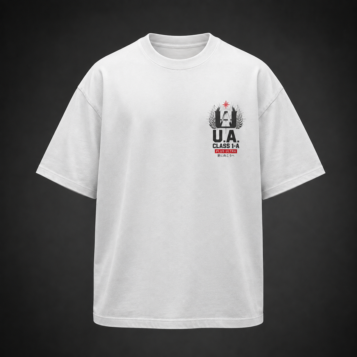 Izuku Midoriya, Katsuki Bakugo, Shoto Todoroki, Ochaco Uraraka, Fumikage Tokoyami My Hero Academia Anime Graphic Tee - City Rooftop