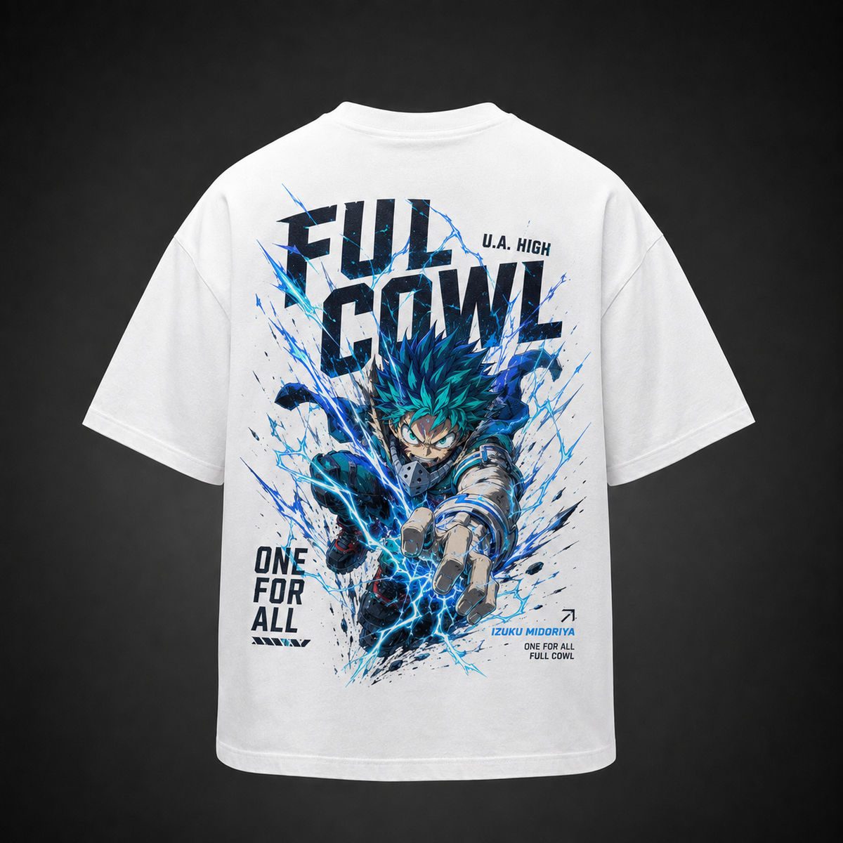 Izuku Midoriya My Hero Academia Anime Graphic Tee - Blue Cowl Blast