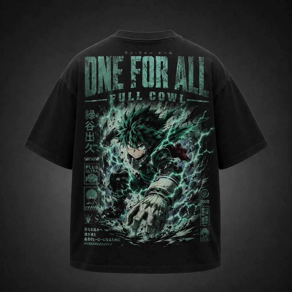 Izuku Midoriya My Hero Academia Anime Graphic Tee - Full Cowl Surge