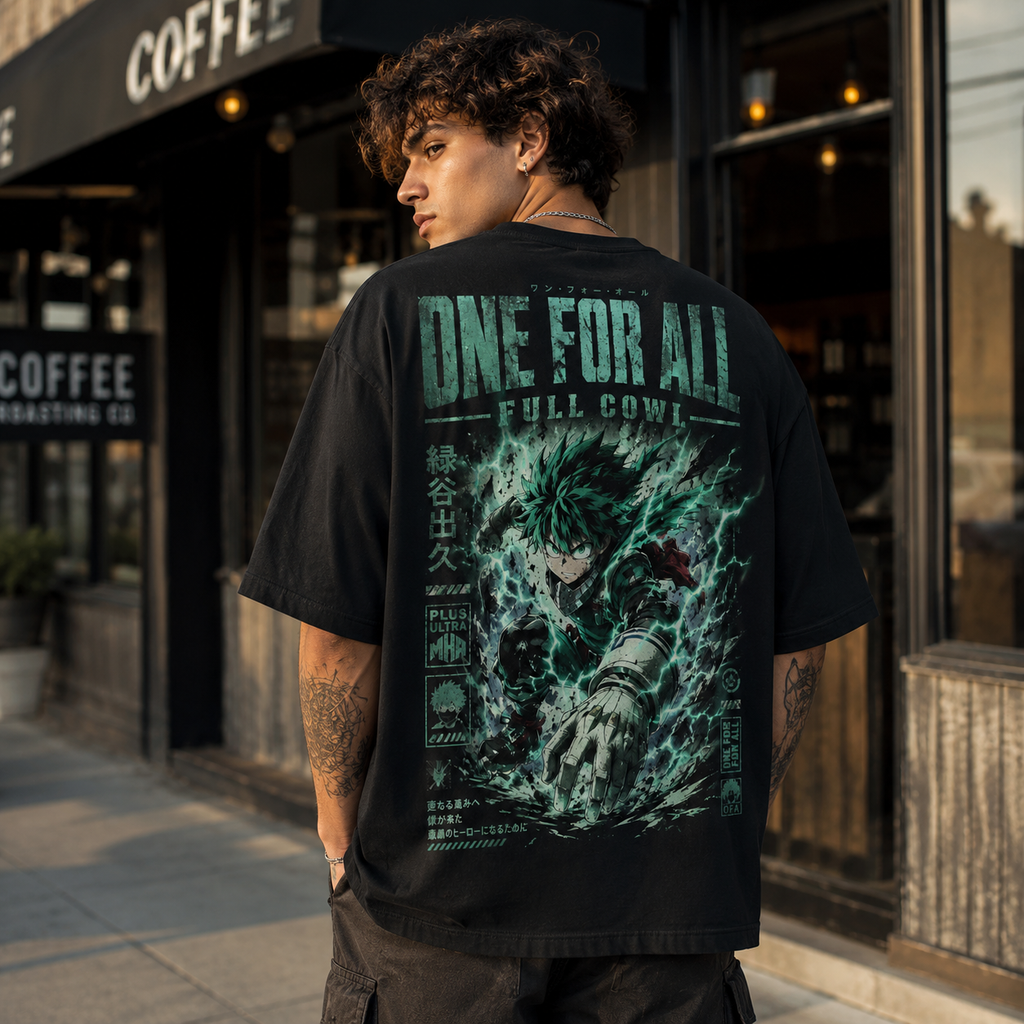 Izuku Midoriya My Hero Academia Anime Graphic Tee - Full Cowl Surge