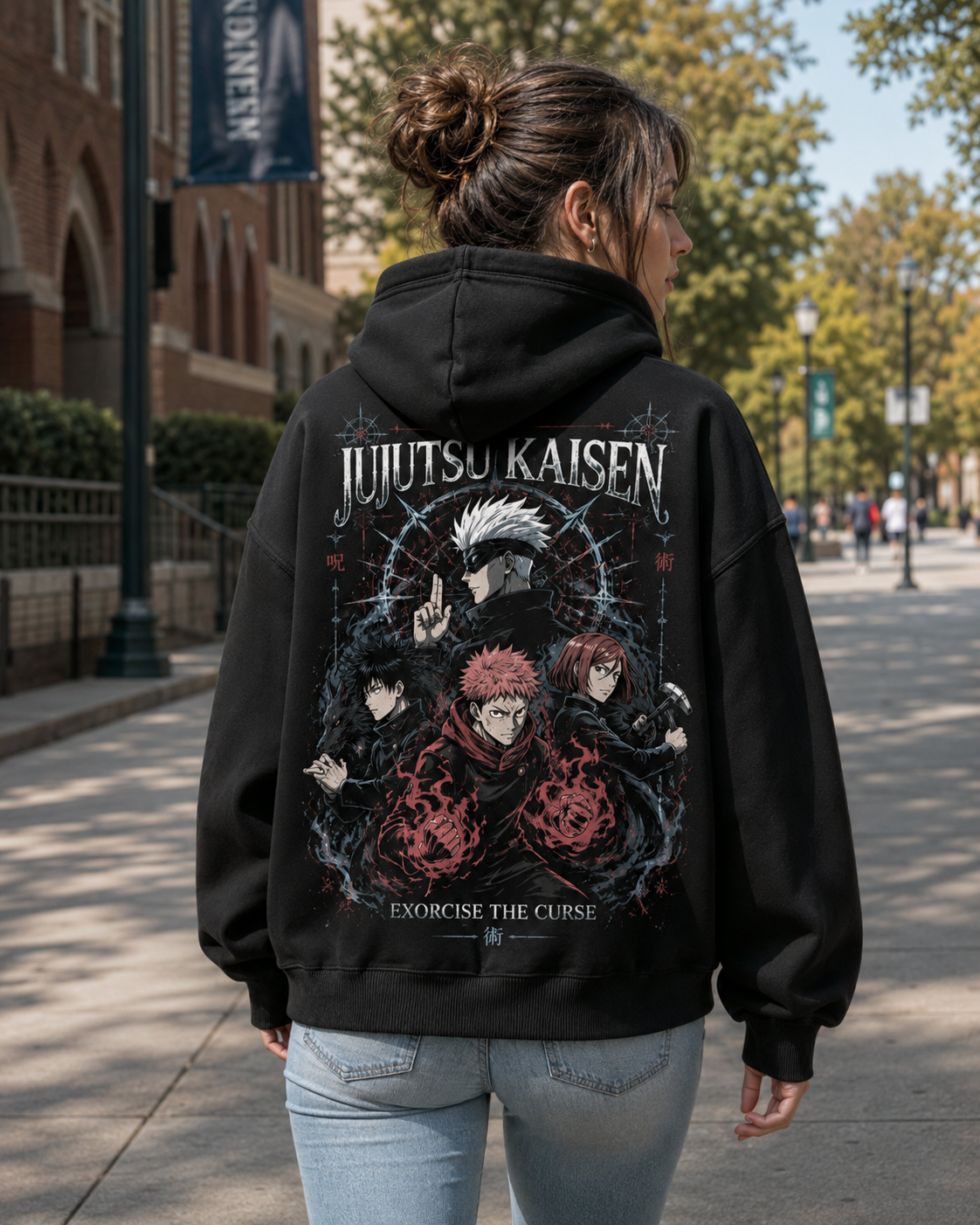 Jujutsu Kaisen Anime Hoodie - Exorcise The Curse