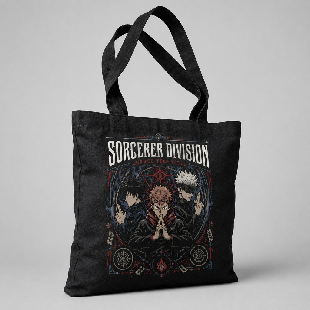 Jujutsu Kaisen Anime Canvas Tote Bag - Sorcerer Division Trio
