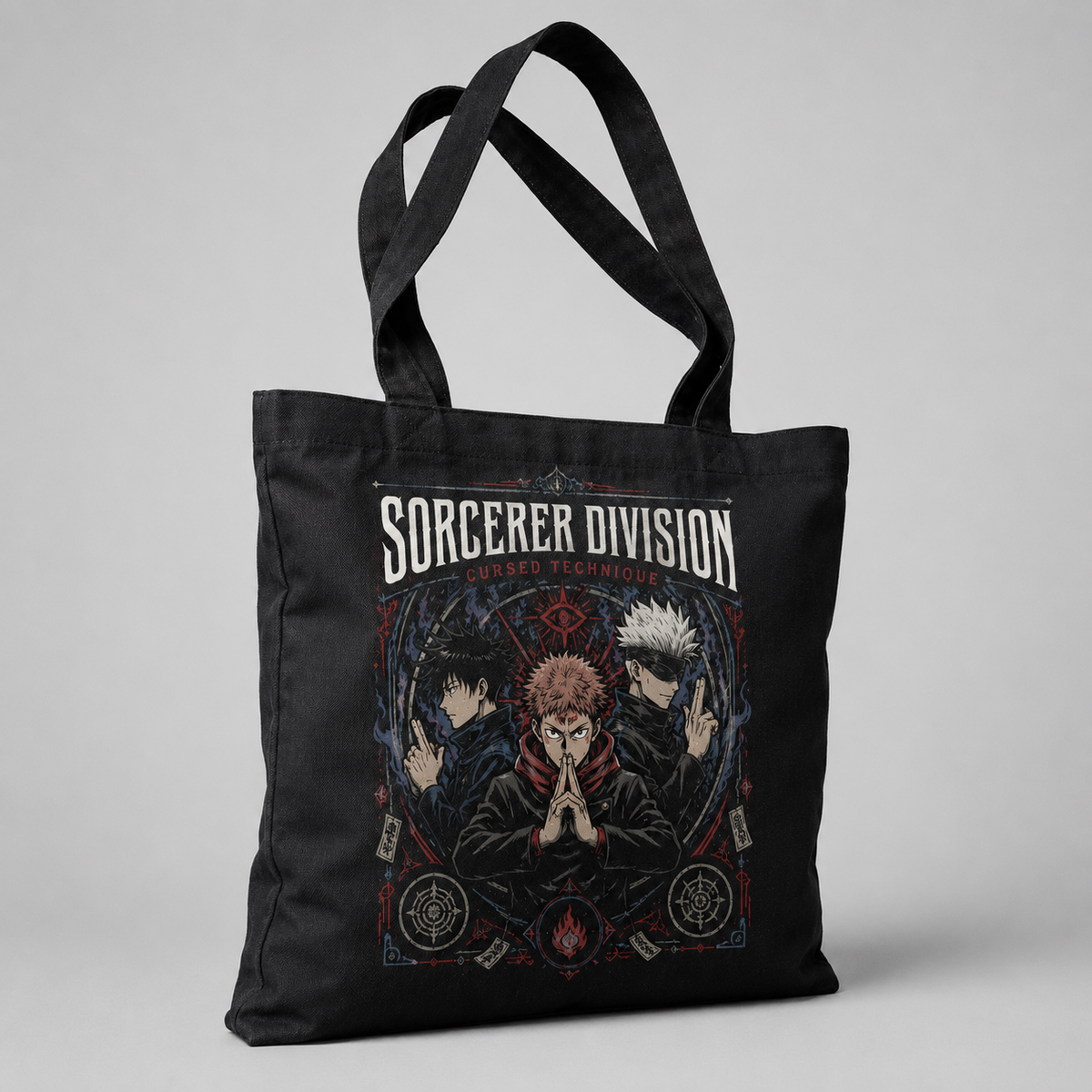 Jujutsu Kaisen Anime Canvas Tote Bag - Sorcerer Division Trio