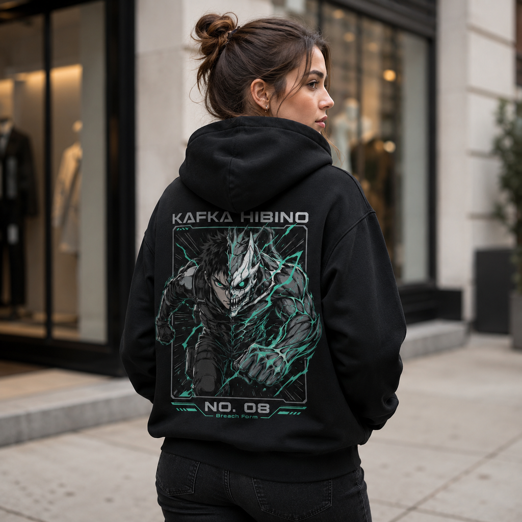 Kafka Hibino Kaiju No. 8 Anime Hoodie - Breach Form
