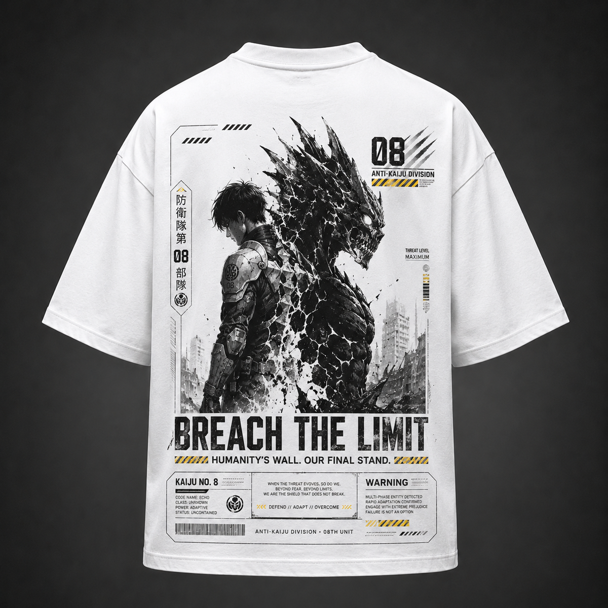 Kafka Hibino Kaiju No. 8 Anime Graphic Tee - Breach The Limit