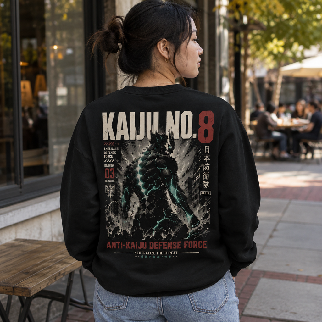 Kafka Hibino Kaiju No. 8 Anime Sweatshirt - Defense Force Division 03