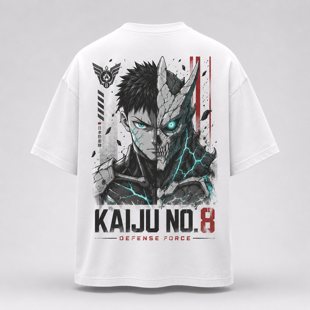 Kafka Hibino Kaiju No. 8 Anime Graphic Tee - Defense Force Duality