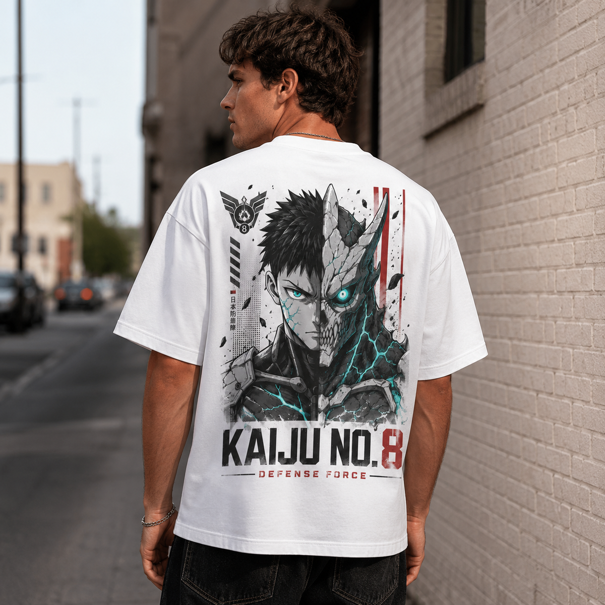 Kafka Hibino Kaiju No. 8 Anime Graphic Tee - Defense Force Duality
