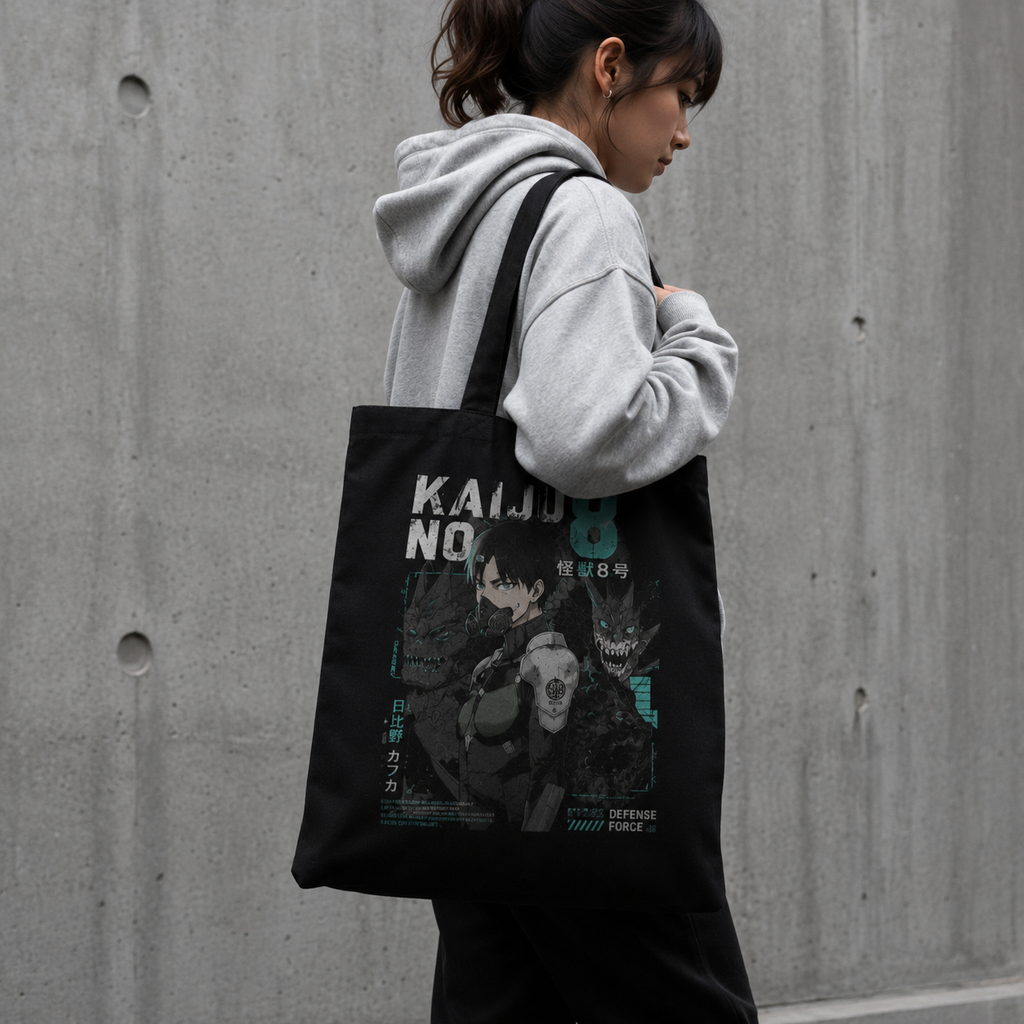 Kafka Hibino Kaiju No. 8 Kaiju No. 8 Anime Canvas Tote Bag - Defense