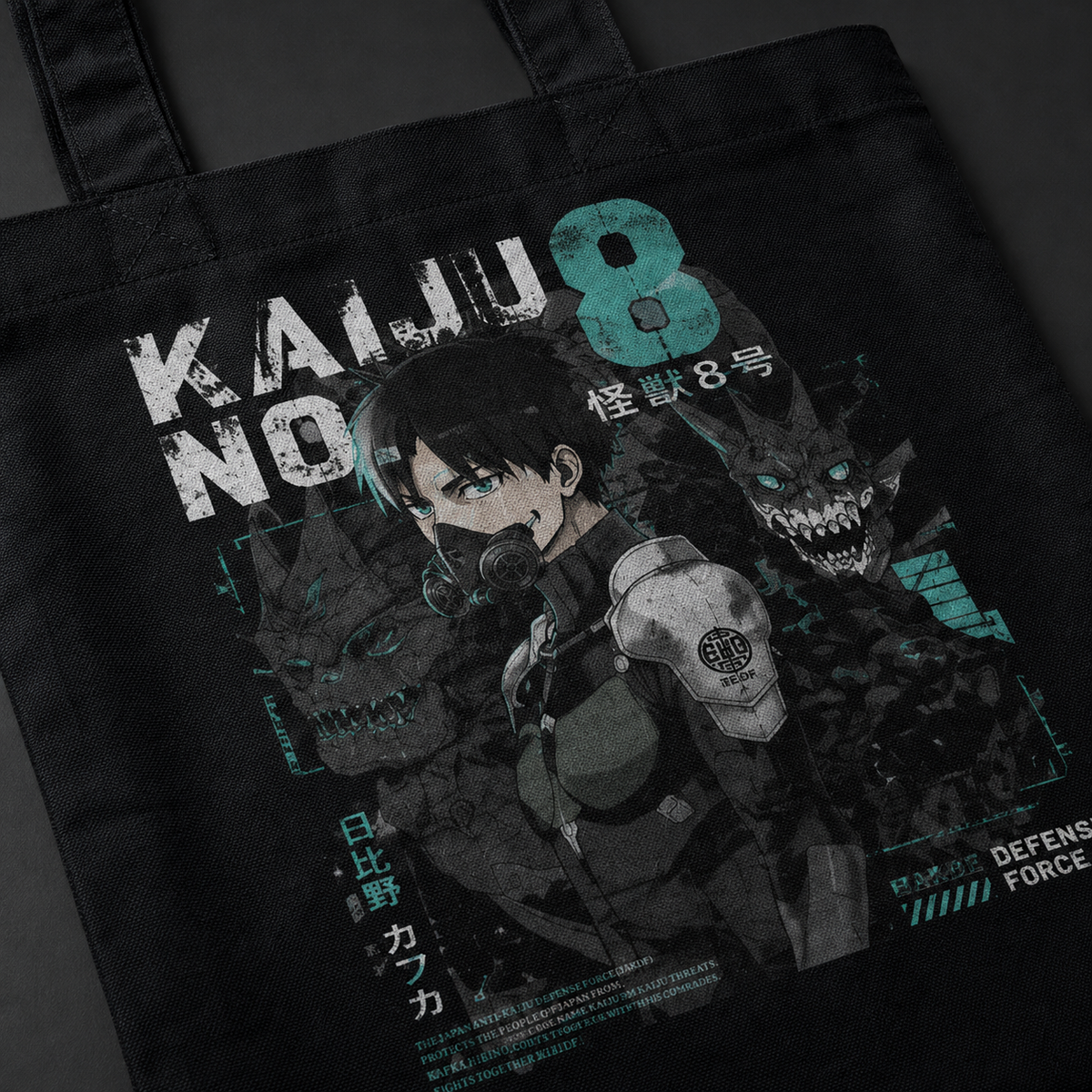 Kafka Hibino Kaiju No. 8 Kaiju No. 8 Anime Canvas Tote Bag - Defense