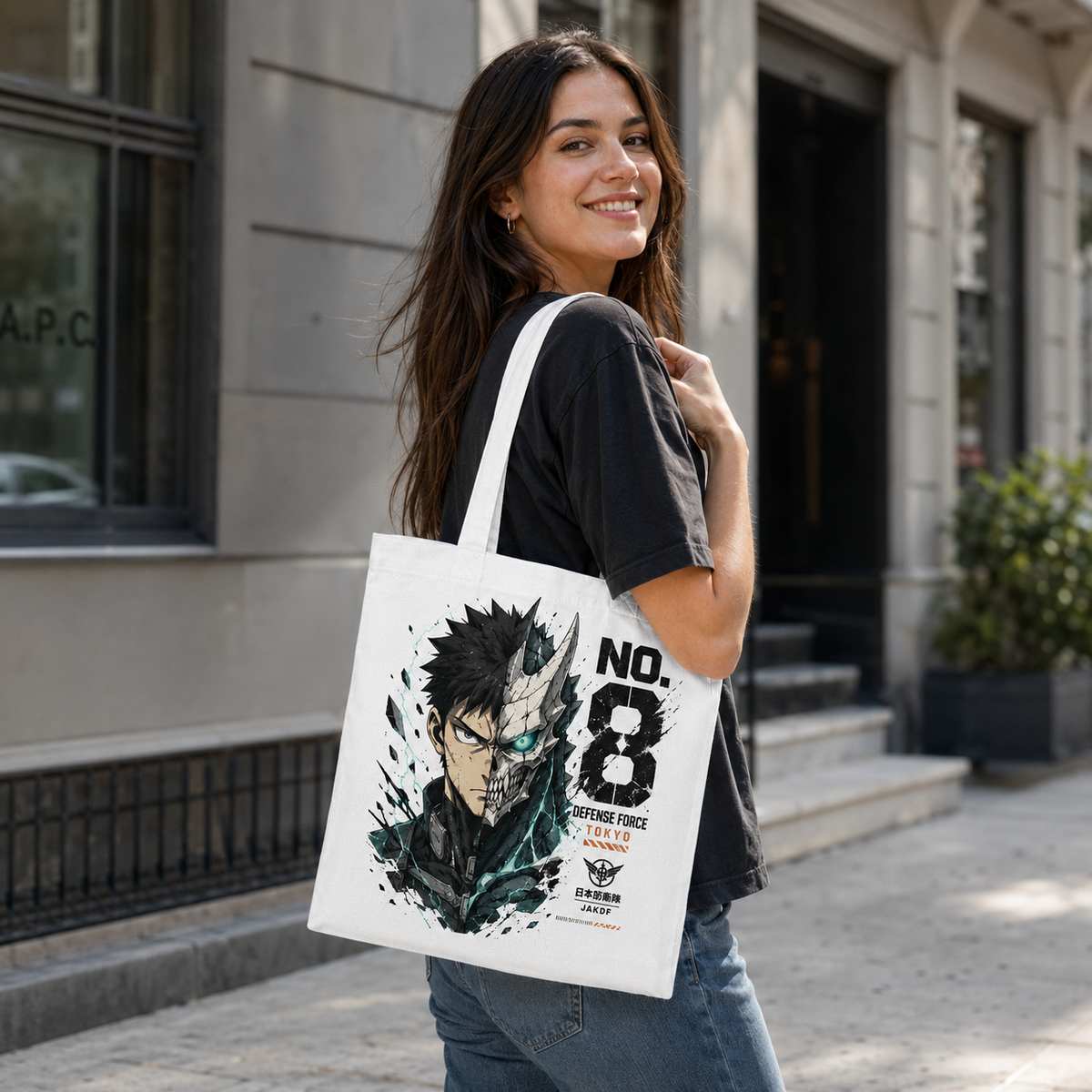 Kafka Hibino Kaiju No. 8 Anime Canvas Tote Bag - Monster Within