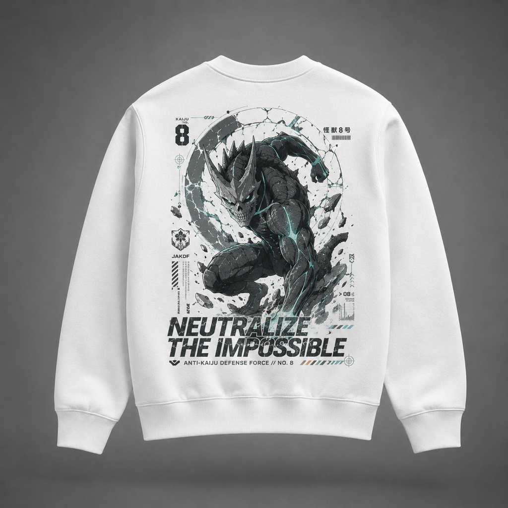 Kafka Hibino Kaiju No. 8 Anime Sweatshirt - Neutralize The Impossible