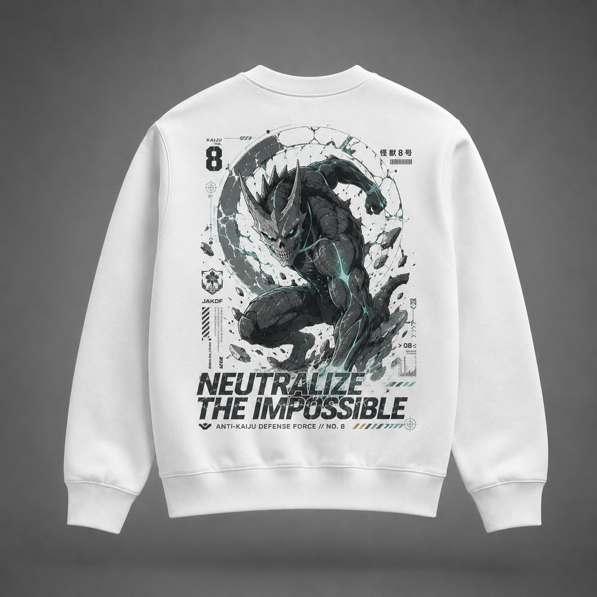 Kafka Hibino Kaiju No. 8 Anime Sweatshirt - Neutralize The Impossible