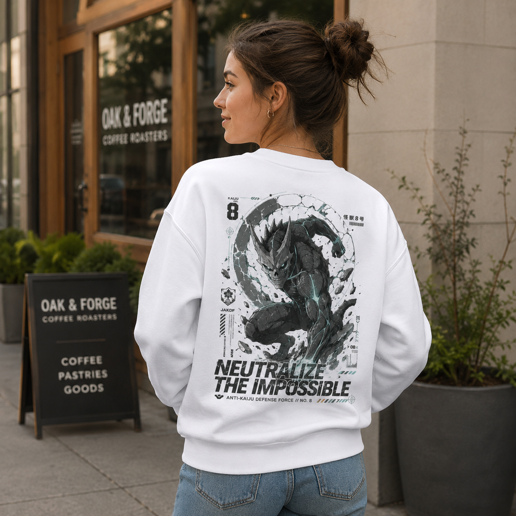 Kafka Hibino Kaiju No. 8 Anime Sweatshirt - Neutralize The Impossible