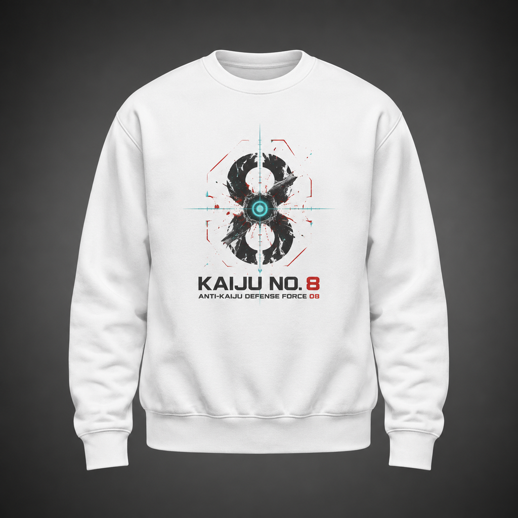 Kafka Hibino Kaiju No. 8 Anime Sweatshirt - Threat Level Undefined